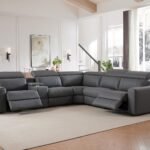 Power Reclining Sectional, Sectional Recliner, Leather Reclining Sectional